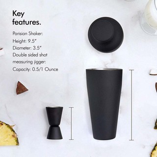 8 Pack Cocktail Shaker For Mixing Alcoholic Drinks Bartender Set With Shaker