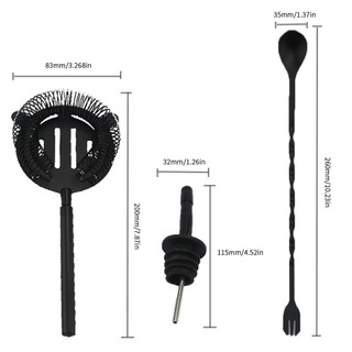 8 Pack Cocktail Shaker For Mixing Alcoholic Drinks Bartender Set With Shaker