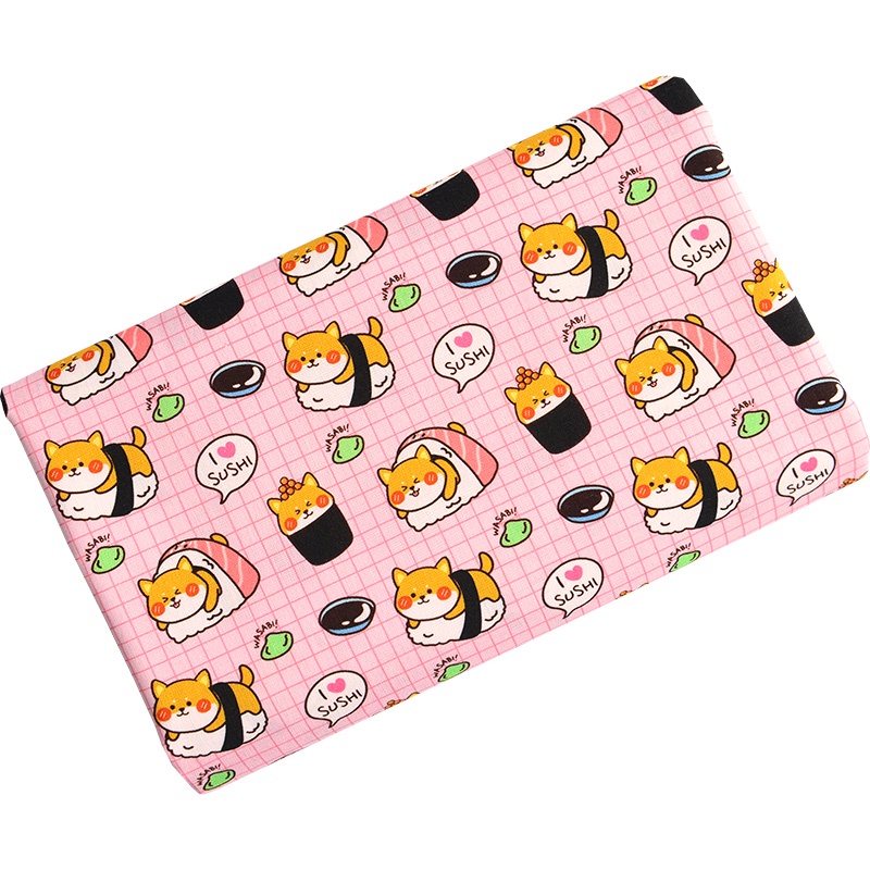 Vải Cotton Họa Tiết Thỏ Hoạt Hình mini Dễ Thương Dùng Để May Vá