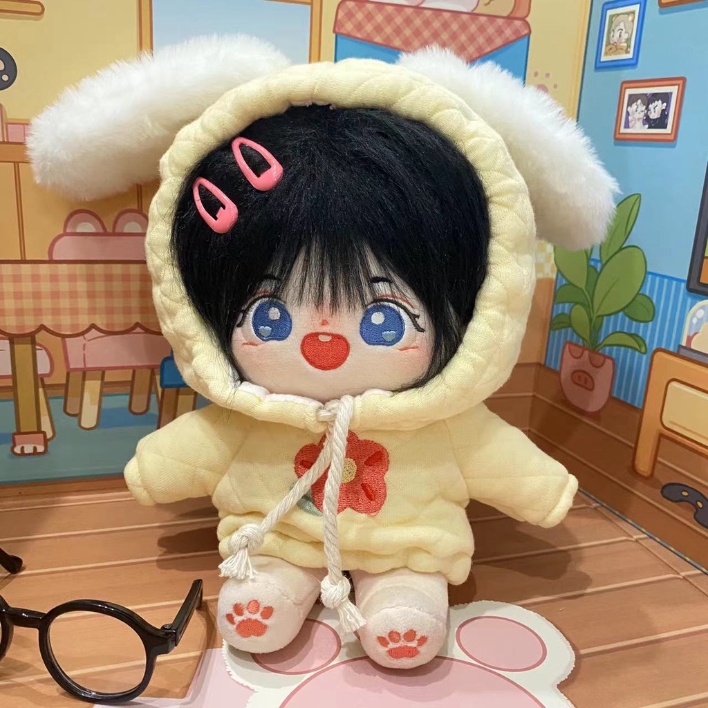 Áo Hoodie Tai Thỏ Nhồi Bông 10cm 15cm 20cm