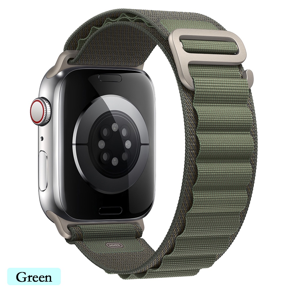 Dây Đeo Đồng Hồ Bằng Nylon 49mm 44mm 40mm 45mm 41mm 42mm 38mm Ultra 8 7 6 5 4 3 se