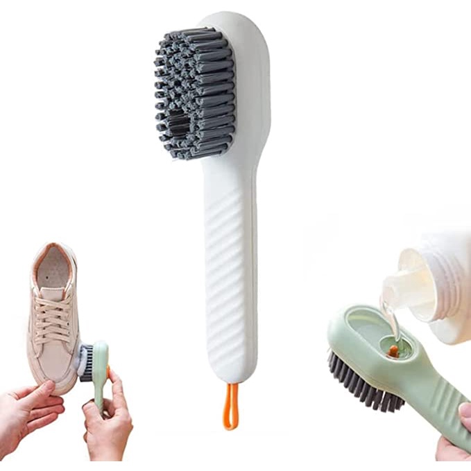 Bàn Chải Chà Giày Lông Mềm Cán Dài Đa Năng Popkozzi