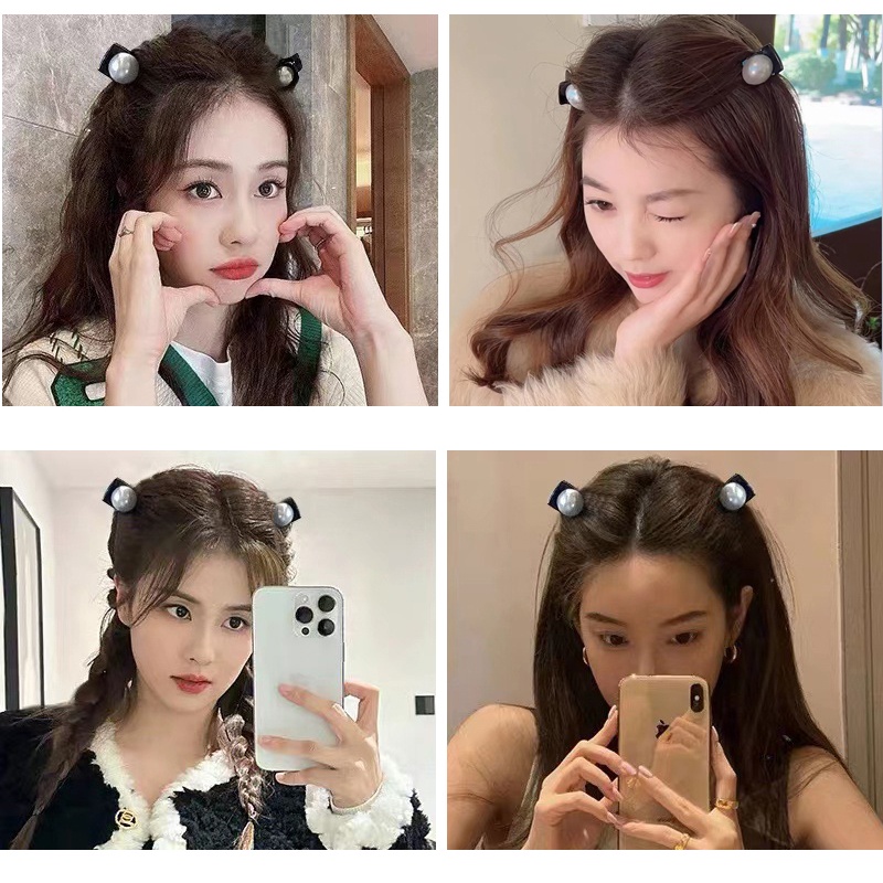 Kẹp Tóc Đính Ngọc Trai Mini Kiểu Hàn Quốc Đáng Yêu 1 Cái