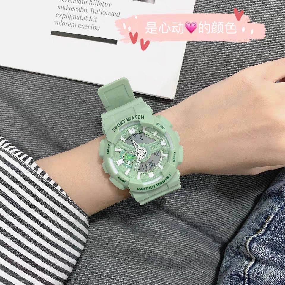 Đồng Hồ Điện Tử Dạ Quang Chống Nước Hình Kỳ Lân Yang Zi Phong Cách Hàn Quốc Cho Nữ Sinh Trung Học