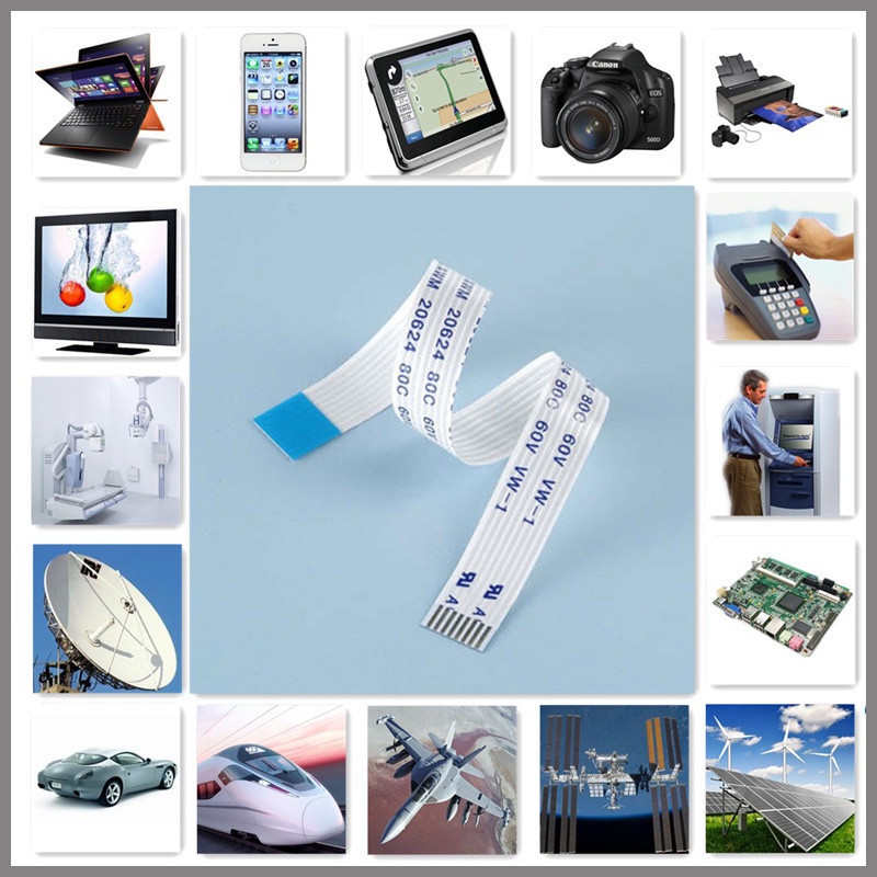 Set 10 Dây Cáp Phẳng FFC FFC Ffpc AWM 20624 80C 60V VW-1 FFC-0.5MM 1.0MM 24 26 30 32 34 40 Pin Dài 6-40 CM