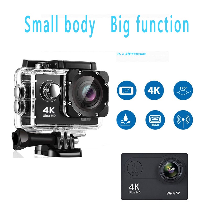 AUBESS Camera Hành Trình 4K 30PFS 4x Kỹ Thuật Số 170D Kết Nối WIFI Không Thấm Nước Cho Xe Máy