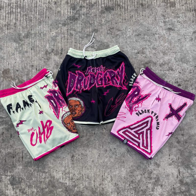 Moneydrudgery Chris Brown Lưới Ngắn