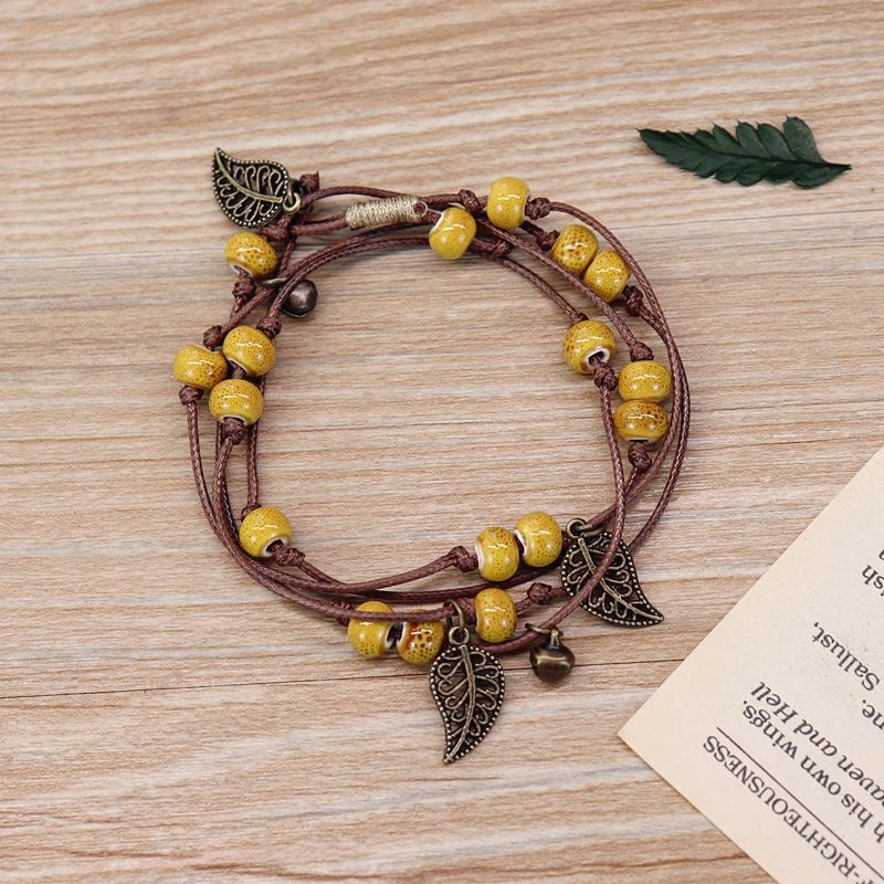 Vòng Đeo Tay Bằng Gốm Sứ Phong Cách Bohemian Thời Trang Cho Nữ