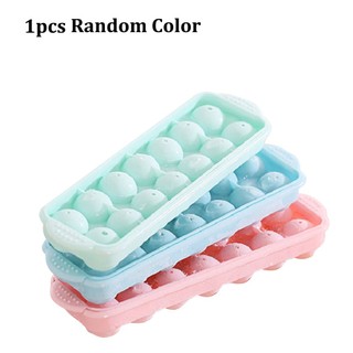 14 Holes Round Balls Ice Mold Plastic Tray Ice Hockey Grid Making Box Molds