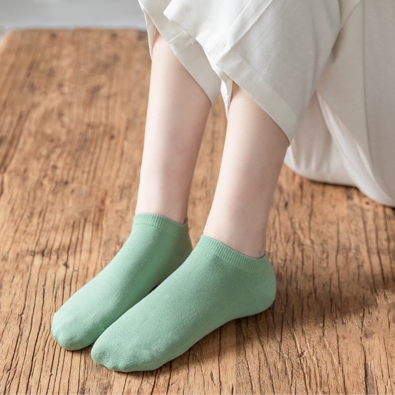 Vớ cotton Cổ Ngắn Thấm Hút Mồ Hôi Thoáng Khí Mới Mùa Hè Cho Nữ