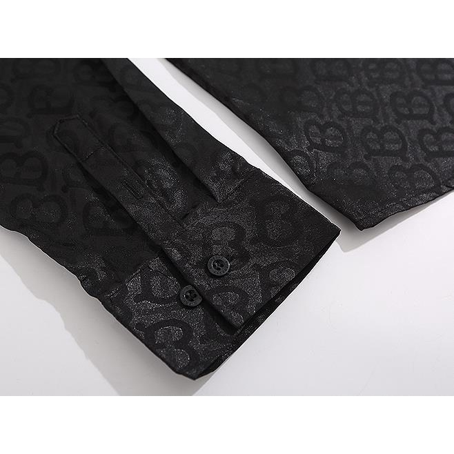 Áo Sơ Mi Cotton Nguyên Chất Tay Dài In Họa Tiết Mới