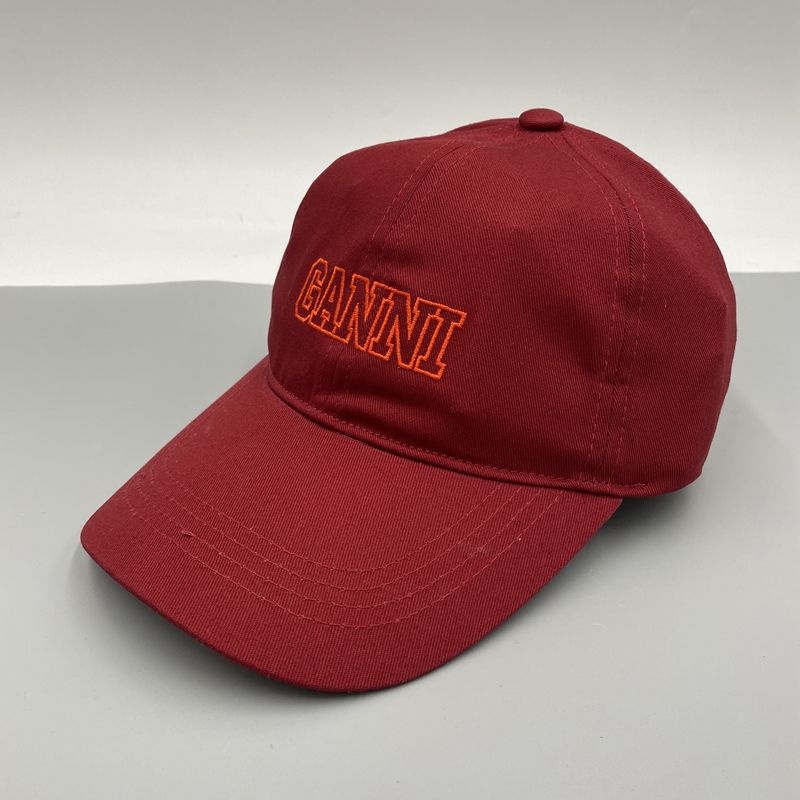 Mũ Lưỡi Trai Thêu logo Mới Phong Cách GANNI Thời Trang Cho Nam Và Nữ