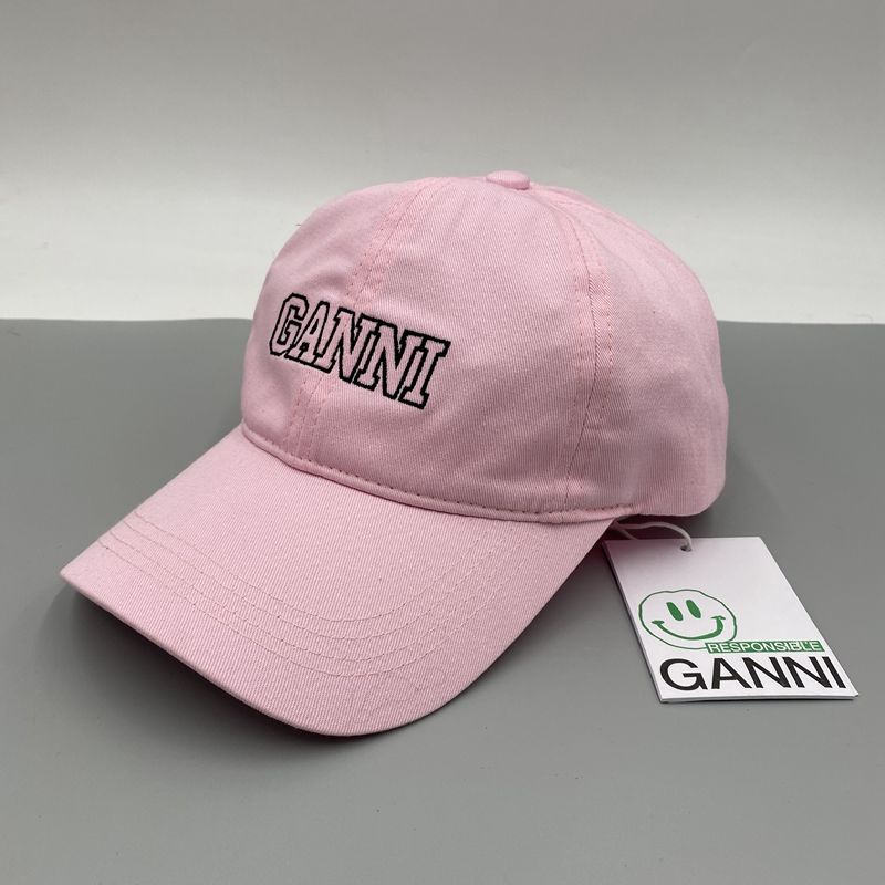 Mũ Lưỡi Trai Thêu logo Mới Phong Cách GANNI Thời Trang Cho Nam Và Nữ