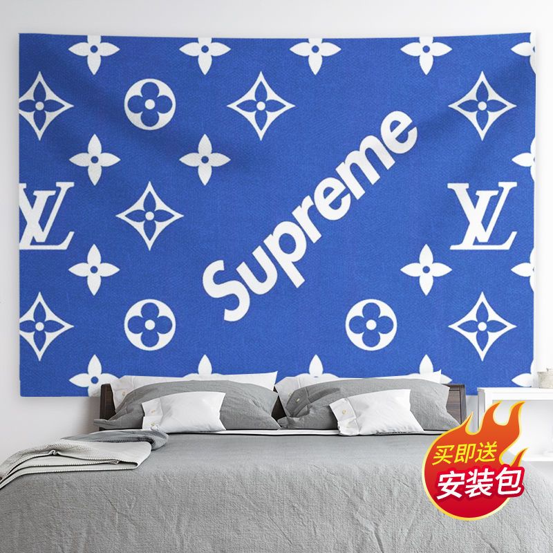 Thảm Treo Tường Trang Trí Phòng Khách / Ngủ / Khách Sạn In Chữ Supreme Phong Cách Bắc Âu