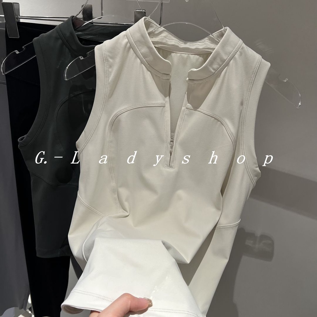 Vest tennis với kết cấu vai góc phải thể thao thể dục áo không tay