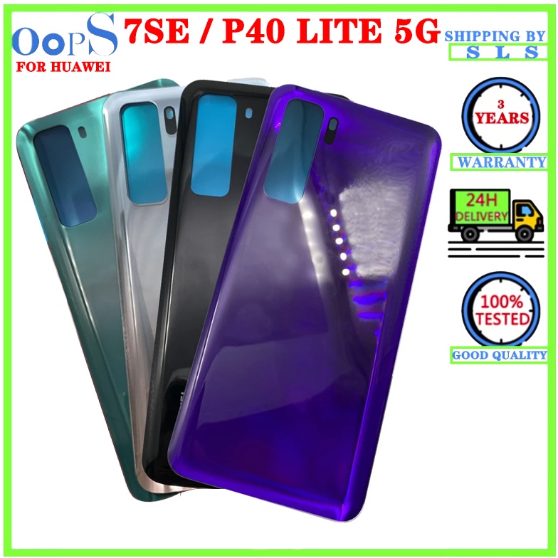 Lưng Ốp Điện Thoại Mặt Kính + Nắp lens Thay Thế Chuyên Dụng Cho huawei nova 7 se 7se / p40 lite 5g