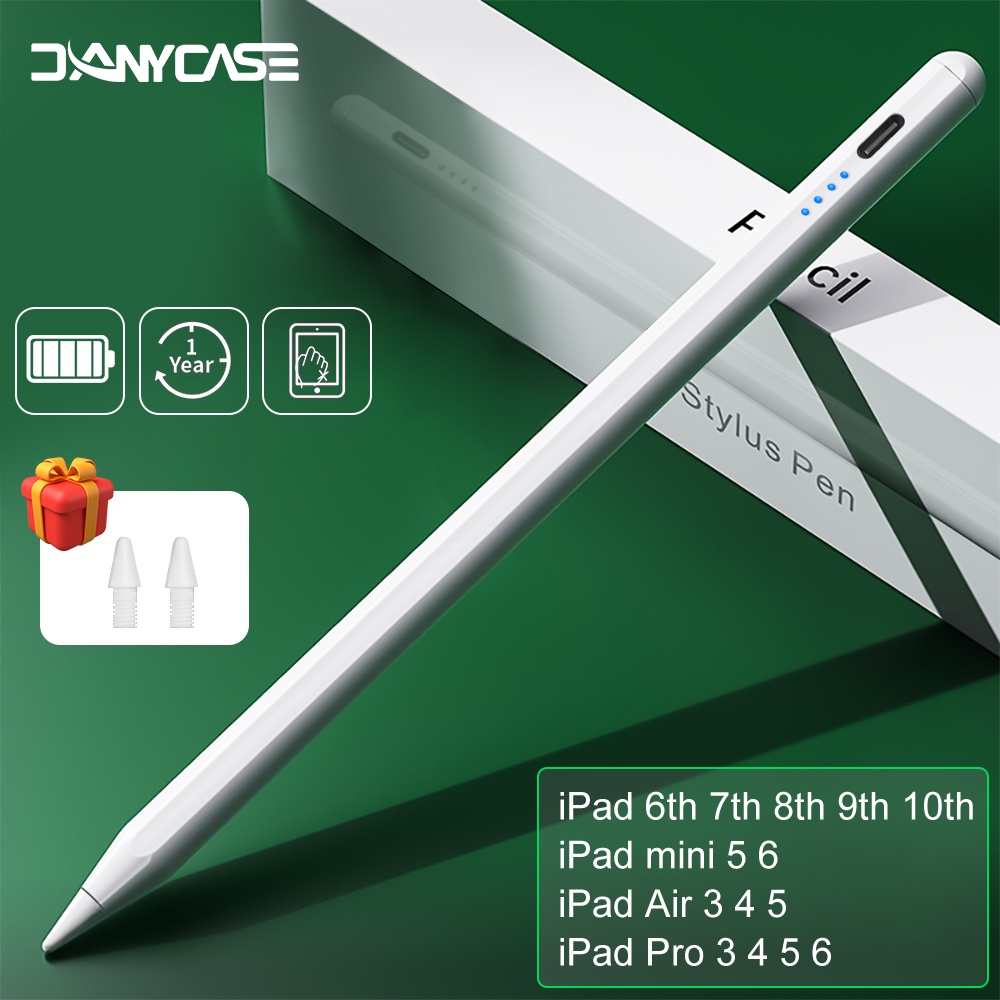 Bút Cảm Ứng Đầu Nghiêng Cho iPad Pro 11 12.9 Air 4 / 5 7 / 8 / 9 / 10th mini 5 6 2018-2022