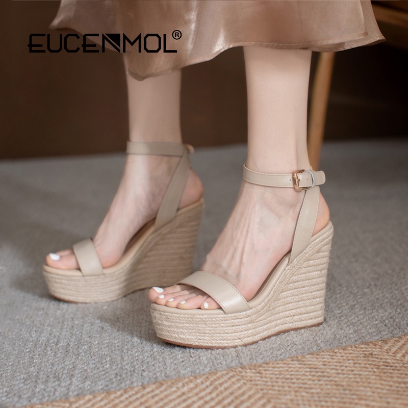 Giày Sandal Đế Xuồng Phẳng Chống Nước Mẫu Mới 2023 Phong Cách Mùa Hè Cho Cô Dâu