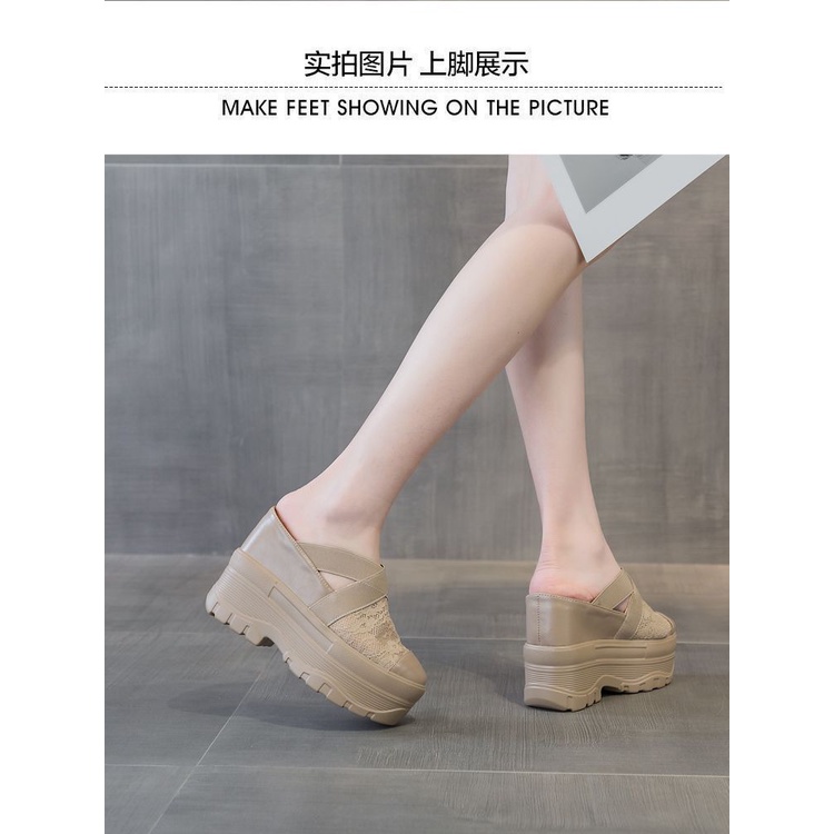 Dép Sandal Cao Gót 12cm Đế Dày 10cm Phong Cách Mới Mùa Hè Cho Nữ