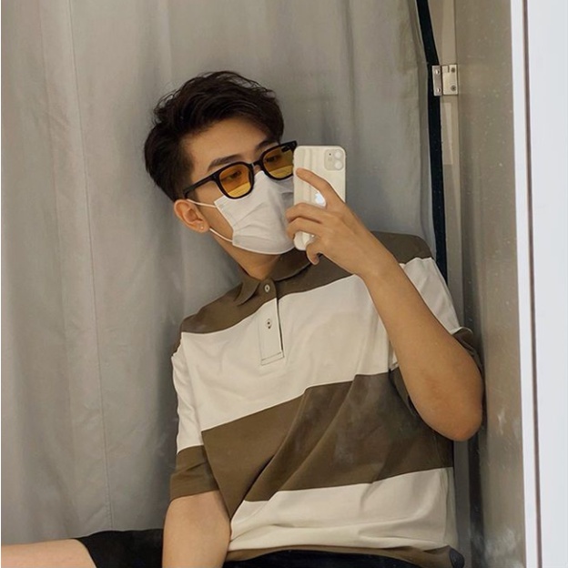 Kính Mát Gọng Đen / Nâu Phong Cách Hàn Quốc Thay Đổi Màu Sắc Dành Cho Nam