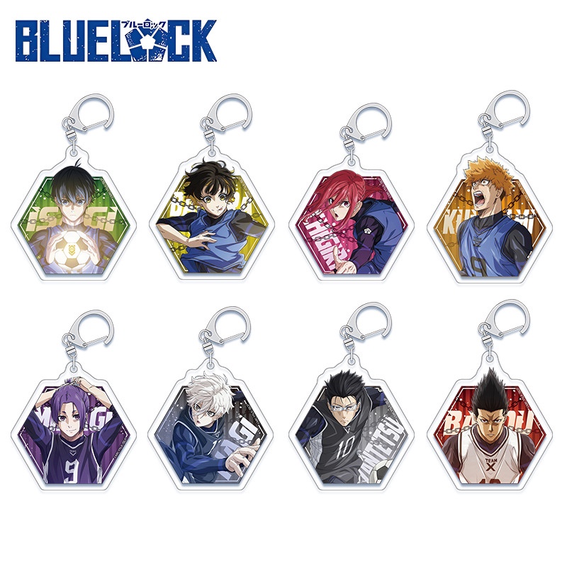 Móc Khóa Acrylic Chiều Cao 6cm Hình Anime Độc Đáo Blue lock