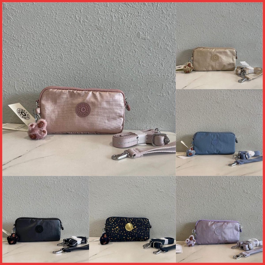 Kipling women's long wallet clutch small crossbody bag k13226 (9 màu)