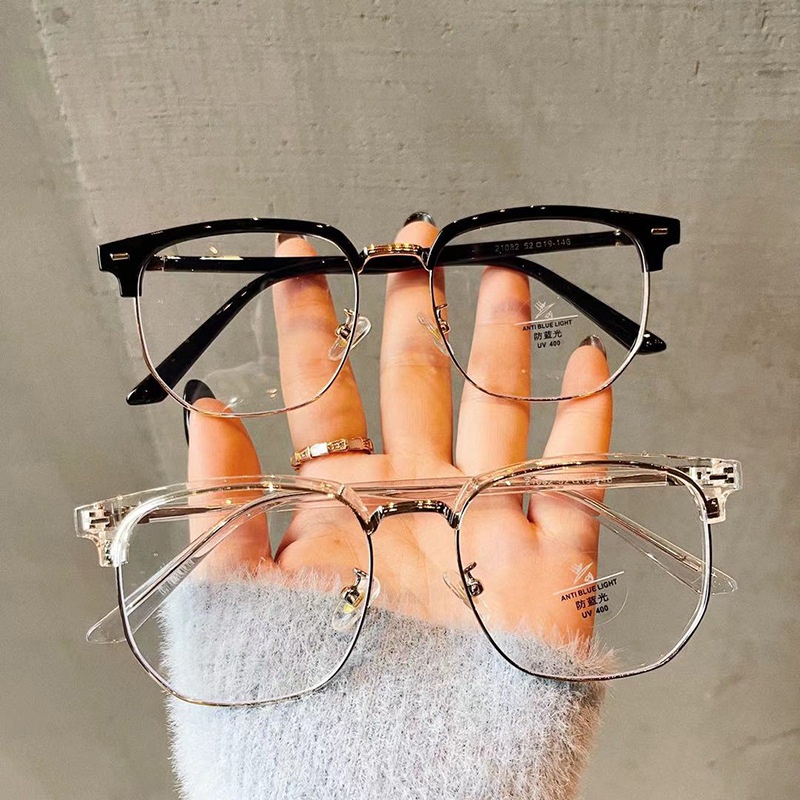Mắt Kính Chống Bức Xạ Gọng Kim Loại Dành Cho Nam Nữ