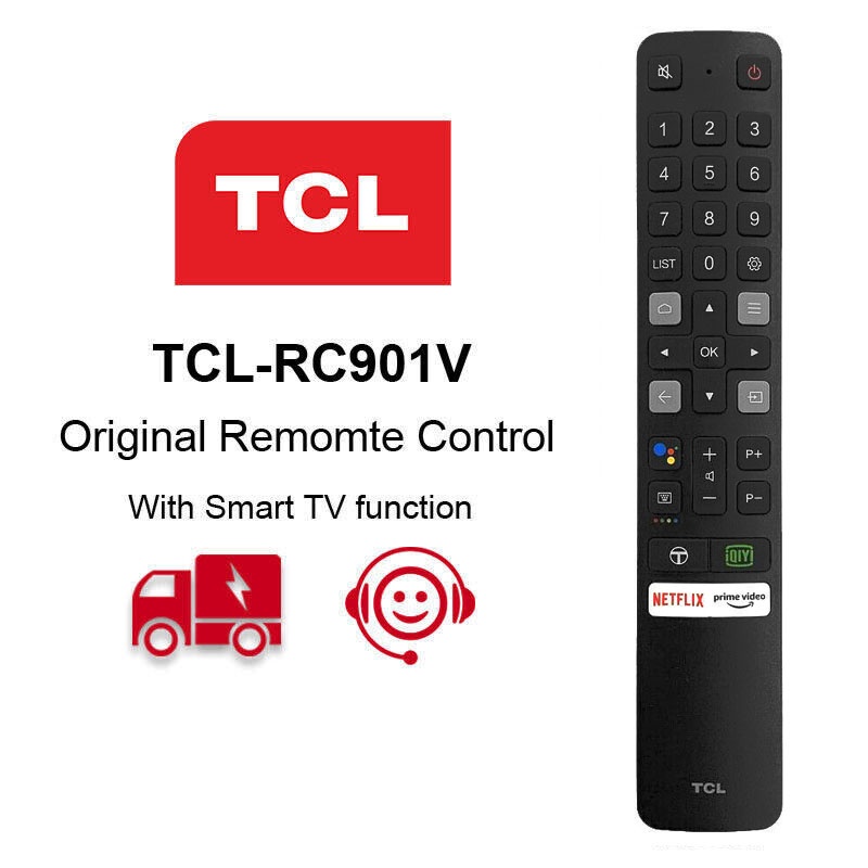 Rc901v fmr6 TCL TV điều khiển từ xa cho Android TV TCL smart TV Netflix với Bluetooth Google Voice A