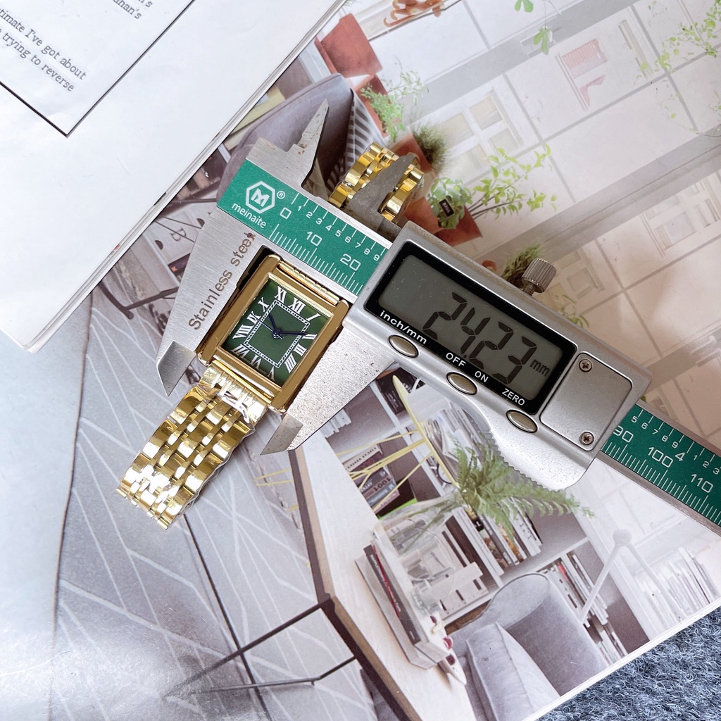 Đồng Hồ Đeo Tay Thời Trang Dây Thép 27mm Dành Cho Nữ