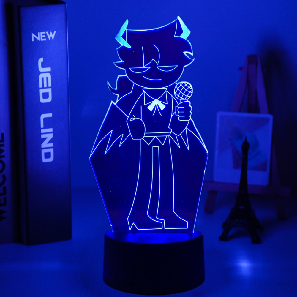 Đèn Led 3d 7 Màu Sắc Hình Nhân Vật Funkin Dành Cho Trang Trí Phòng Ngủ Trẻ Em