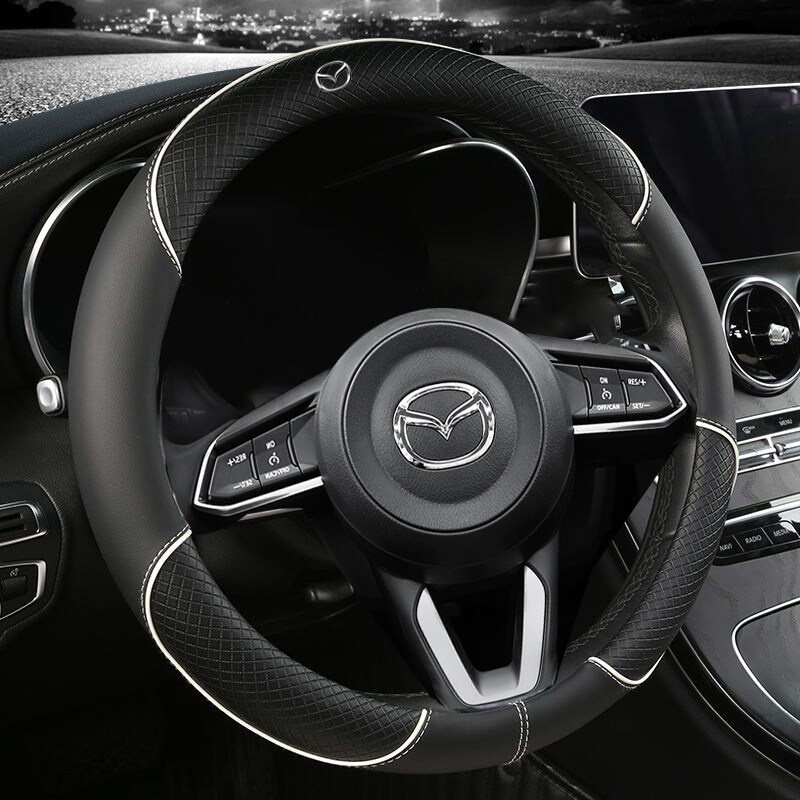 Bao Da Bọc Vô Lăng Siêu Mỏng Thoáng Khí Cho Mazda 2 3 5 6 8 CX5 CX7 CX3 CX9 RX MX Cx CX30 Atenza AXELA BT-50