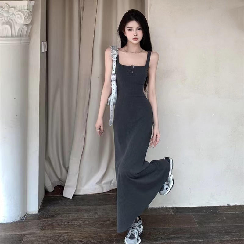 Đầm không tay COZOKC dáng ôm thời trang quyến rũ cho nữ