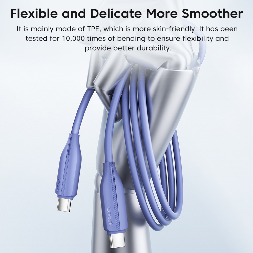 Dây Cáp Sạc Nhanh 100W USB C Sang C PD3.0 480Mbps Cho Xiaomi Samsung