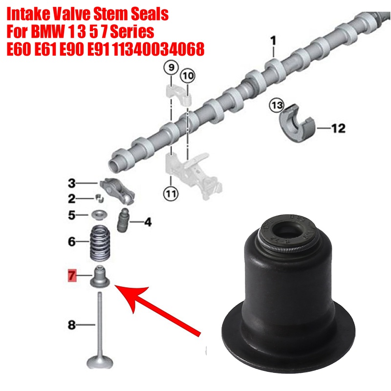 Set 16 Van Nạp Dầu Chuyên Dụng Cho BMW 1 3 5 7 Series E60 E61 E90 E91 11340034068