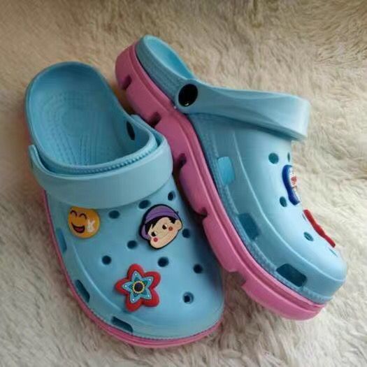 Giày Sandal Đục Lỗ Đế Dày Chống Trượt Thời Trang Mùa Hè Hàn Quốc Cho Nữ