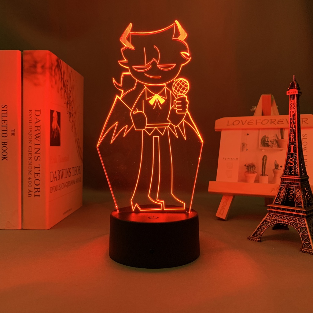 Đèn Led 3d 7 Màu Sắc Hình Nhân Vật Funkin Dành Cho Trang Trí Phòng Ngủ Trẻ Em