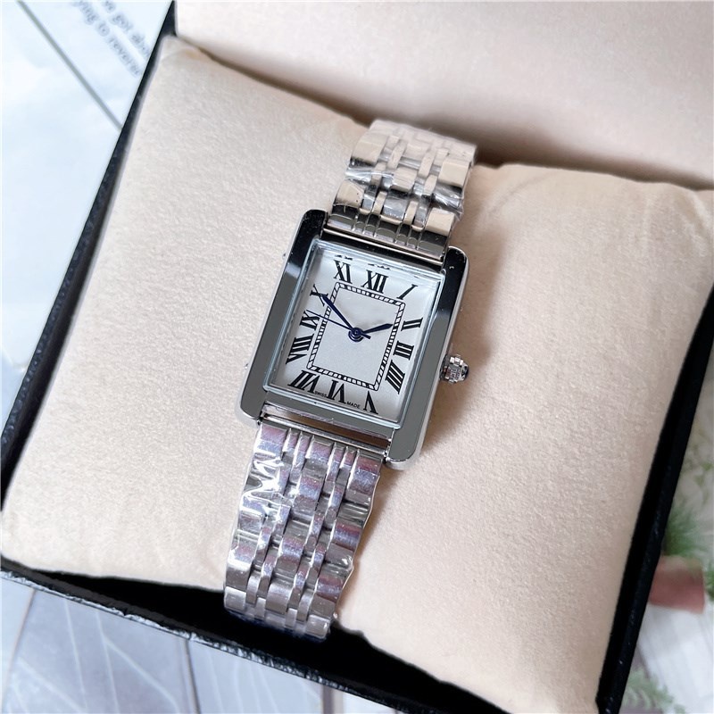 Đồng Hồ Đeo Tay Thời Trang Dây Thép 27mm Dành Cho Nữ