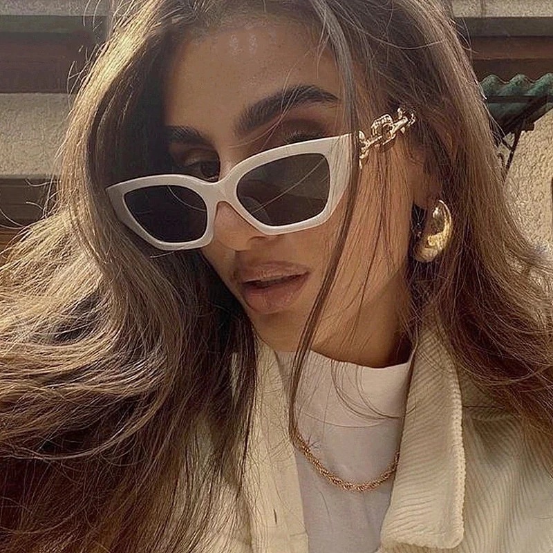 Kính Mát Mắt Mèo Chống Tia UV400 Phong Cách Cổ Điển Cho Nữ
