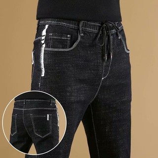 【kho sẵn sàng & COD】Quần Jean Dài Mỏng Lưng Thun Co Giãn