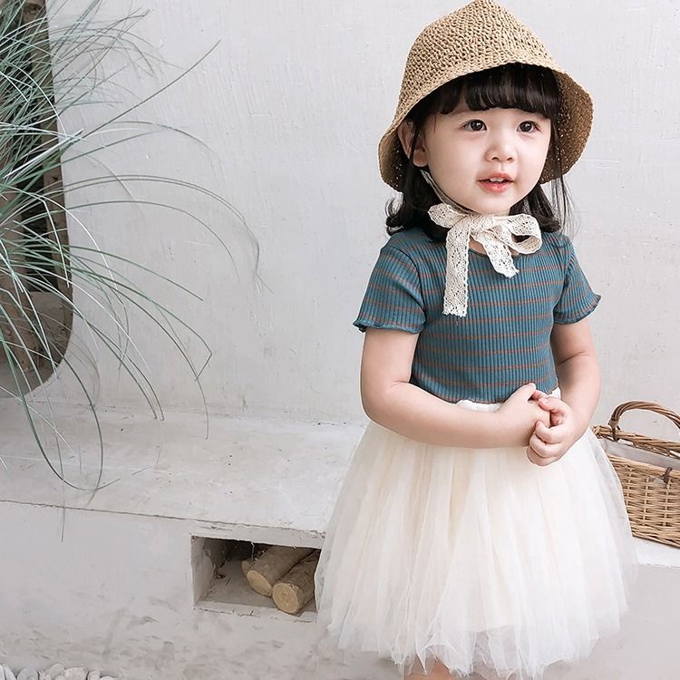 Đầm Công Chúa Tay Ngắn Thời Trang Mùa Hè 2023 Mới Cho Bé Gái