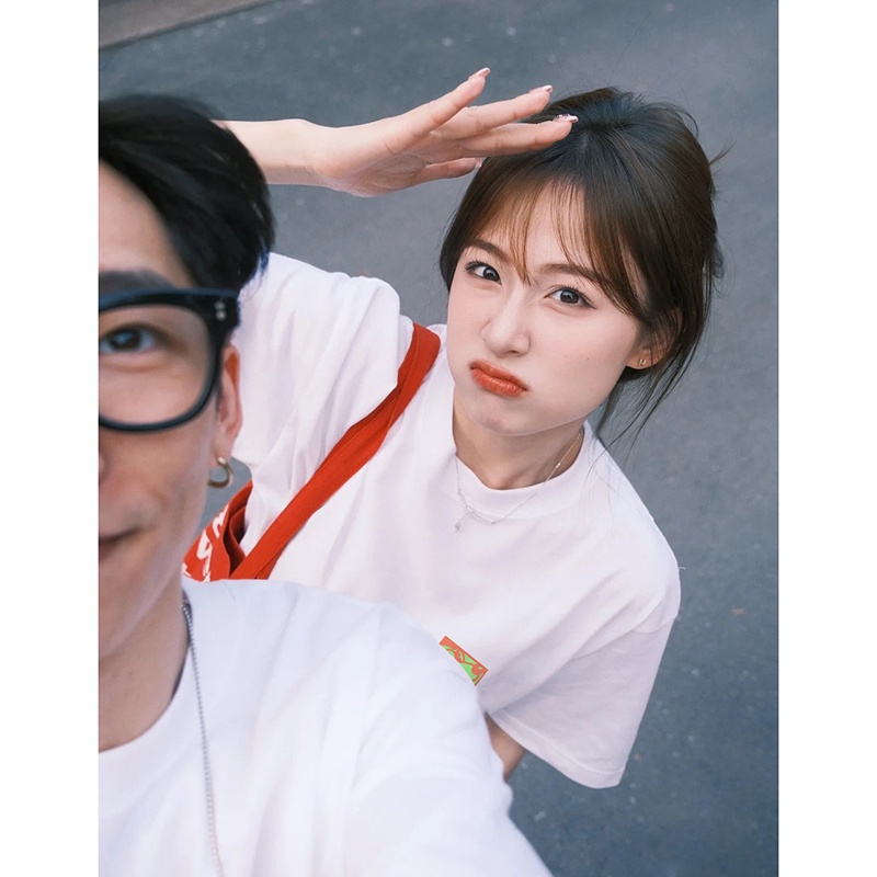 NRVP Áo Thun 100% Cotton Tay Ngắn Dáng Rộng In Họa Tiết Phong Cách Hàn Quốc Thời Trang Cho Nữ