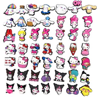 1 Móc Khóa Giày Croc Dòng Sanrio JIBZ Hình Hello Kitty Cinnamoroll Kuromi My Melody