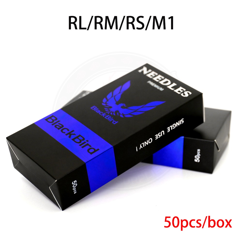 Hộp 50 Kim Xăm Bằng Thép Không Gỉ 316 Khử Trùng Màu Đen