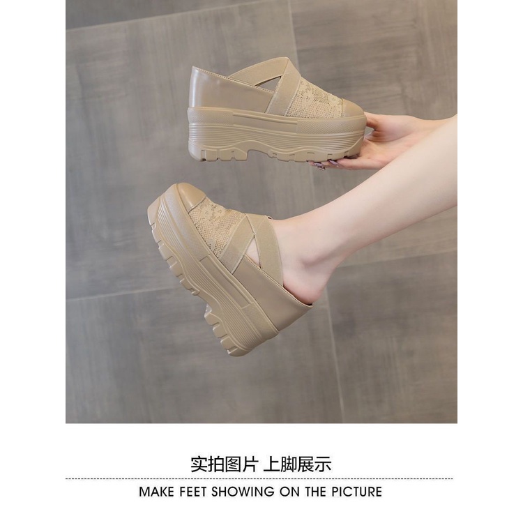 Dép Sandal Cao Gót 12cm Đế Dày 10cm Phong Cách Mới Mùa Hè Cho Nữ