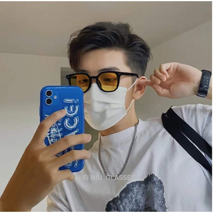 Kính Mát Gọng Đen / Nâu Phong Cách Hàn Quốc Thay Đổi Màu Sắc Dành Cho Nam