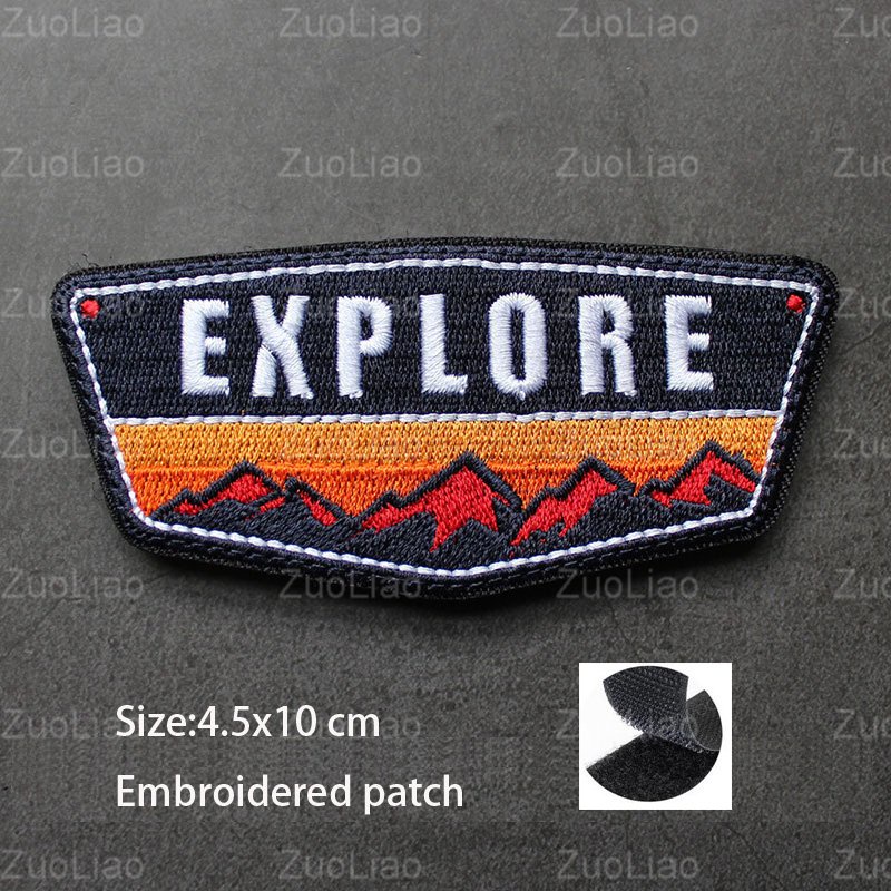 Miếng Dán 3D Thêu Hình Phong Cảnh Sáng Tạo Dùng Trang Trí Balo / Balo / Quần Áo