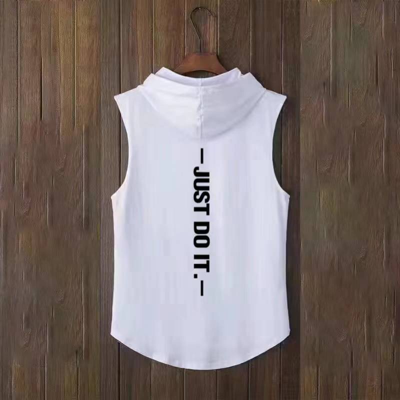 Bộ Quần Áo Thể Thao Bóng Rổ Sát Nách Có Mũ Trùm Co Giãn Tốt Thời Trang Mùa Hè Năng Động