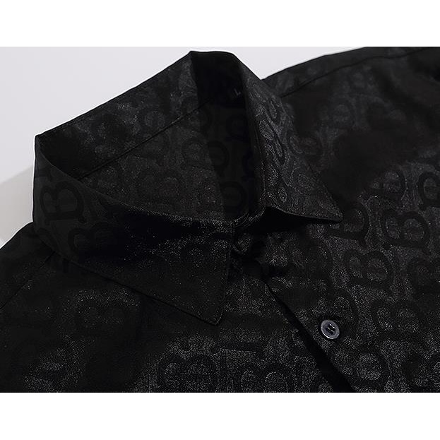 Áo Sơ Mi Cotton Nguyên Chất Tay Dài In Họa Tiết Mới