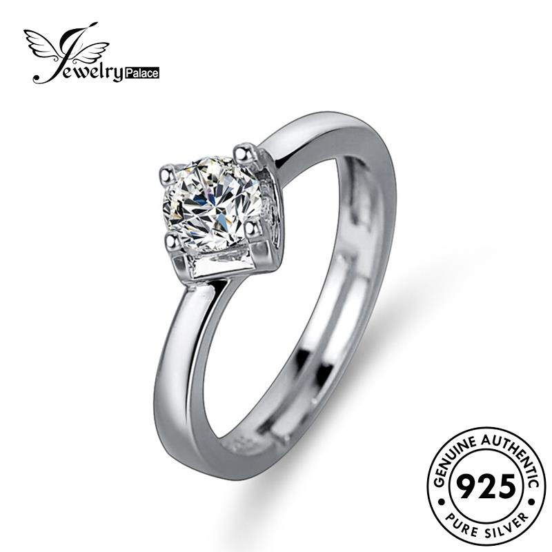 Jewellrypalace Móng Vuốt Bạc Nguyên Bản 925 Nữ Nhẫn Kim Cương Moissanite Bốn Cá Tính R417