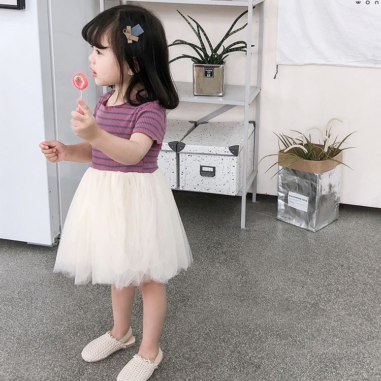 Đầm Công Chúa Tay Ngắn Thời Trang Mùa Hè 2023 Mới Cho Bé Gái